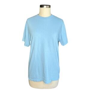 SPORTY & RICH Pretty Blue Short Sleeve Crew Neck Tee T-Shirt Women's Size Small